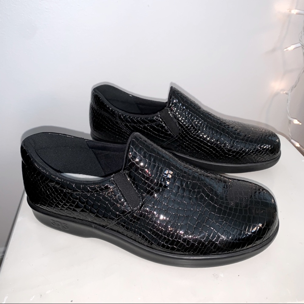 SAS tripad 💖 slip on patent black leather🖤